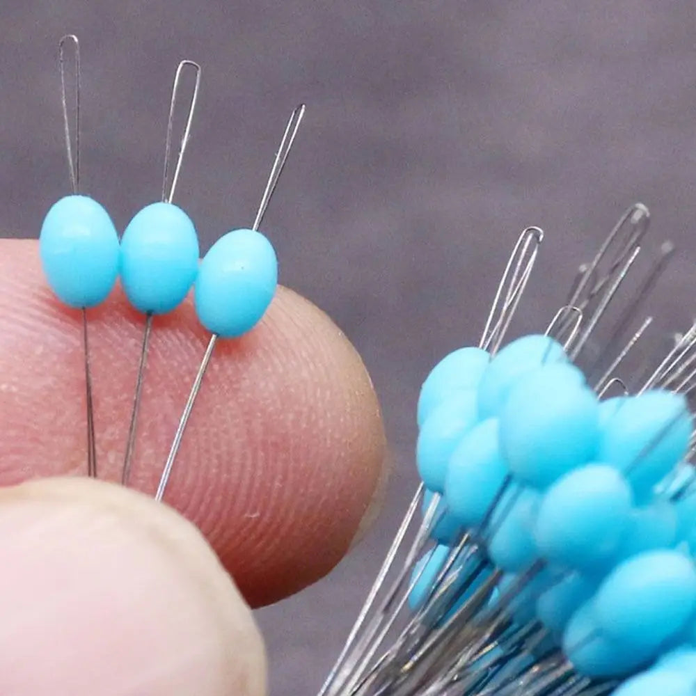 100PCS S/L Olive Rubber Float Fishing Silicone Bobber Stopper.
