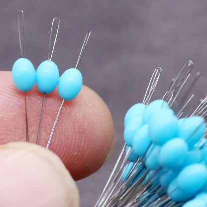 100PCS S/L Olive Rubber Float Fishing Silicone Bobber Stopper.