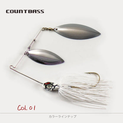 1/2oz Spinnerbaits with 5/0 VMC hook.