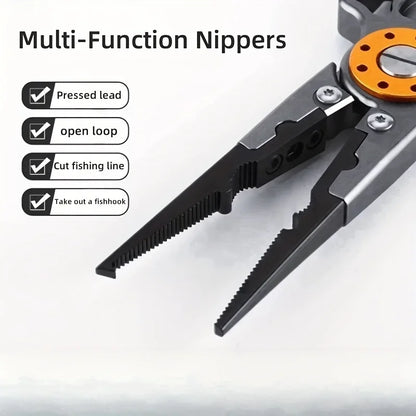 Aluminum Wire Pliers Multi-functional Fishing Pliers Outdoor Fishing Tools and Line Cutting Pliers.