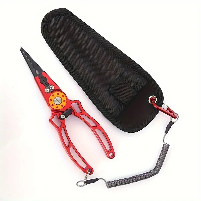 Aluminum Wire Pliers Multi-functional Fishing Pliers Outdoor Fishing Tools and Line Cutting Pliers.