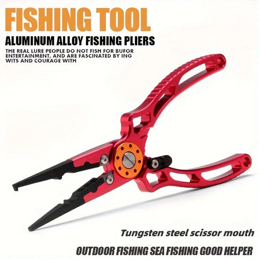 Aluminum Wire Pliers Multi-functional Fishing Pliers Outdoor Fishing Tools and Line Cutting Pliers.