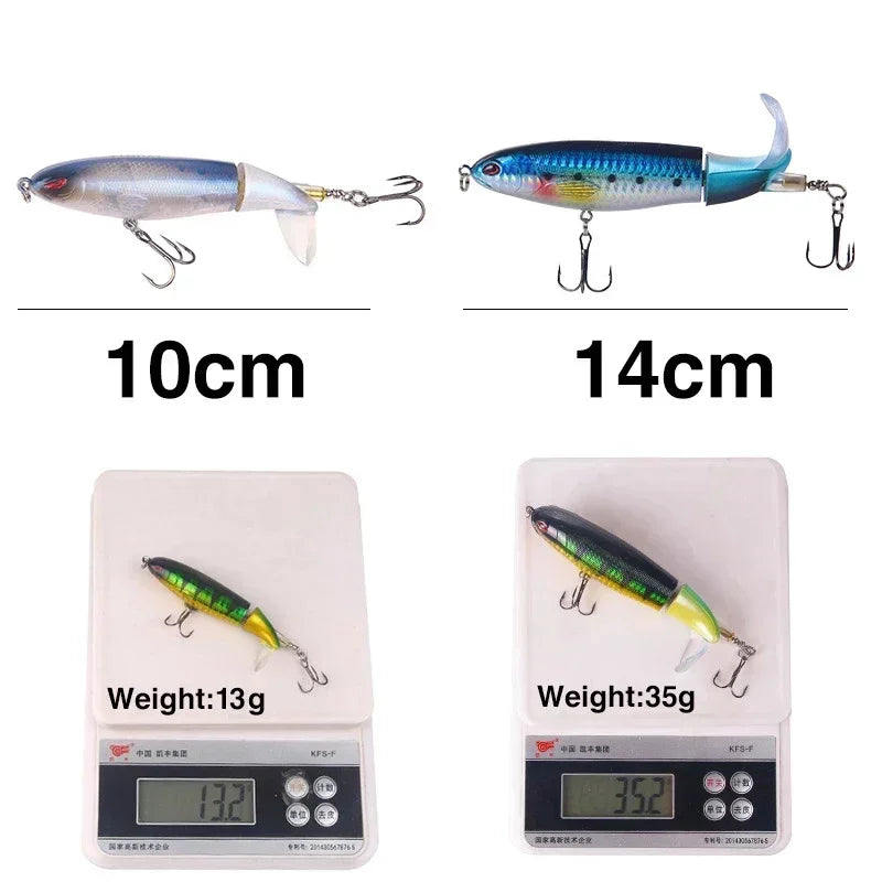 EASYFISH 13g 15g 35g Popper Propeller Topwater Fishing Lure.