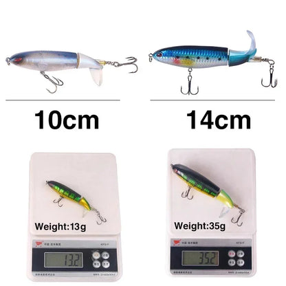 EASYFISH 13g 15g 35g Popper Propeller Topwater Fishing Lure.