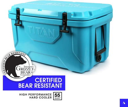 Hard Ice Chest Cooler Roto Cooler with Microban Protection.
