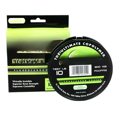 Fluorocarbon Coated Mono, Mist Green, 10lb 300Yd,