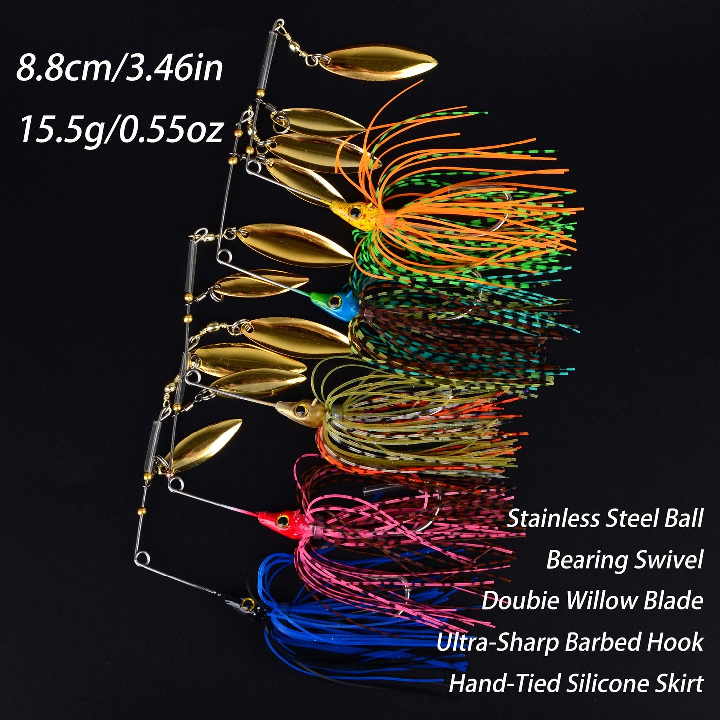 5Pcs Spinner Bait