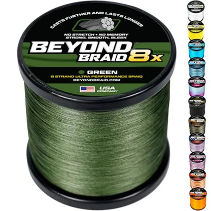 Beyond Braid Braided Fishing Line - Super Strong Abrasion Resistant No Stretch.