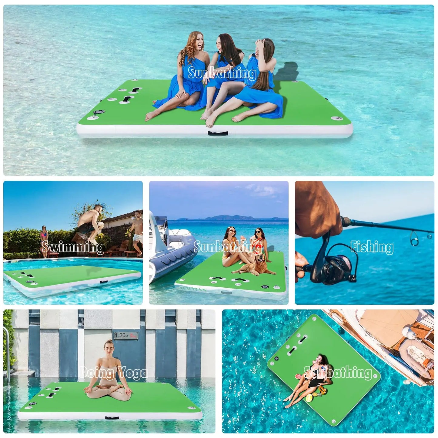 Inflatable Floating Dock.