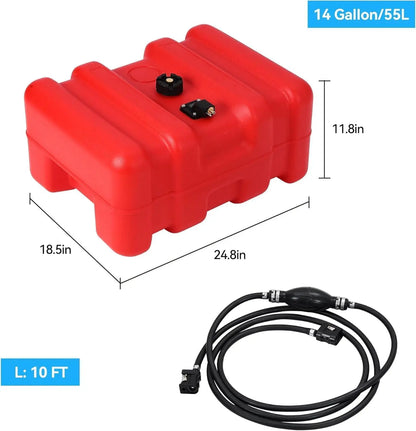 Portable Boat Fuel Tank,14.5 Gallon.