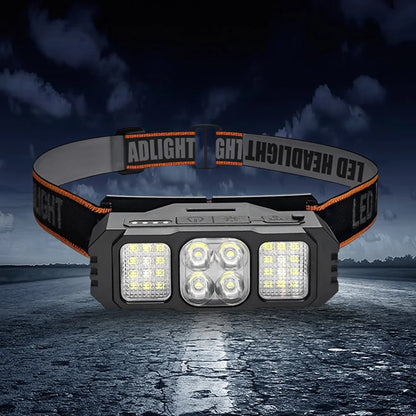 LED Headlamp Rechargeable Headlight Flashlight Head Lamp for Outdoor Hunting Hiking Camping Gear