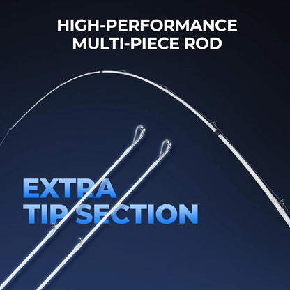 Lightweight IM6 Graphite Travel Fishing Rod and Reel Combo.
