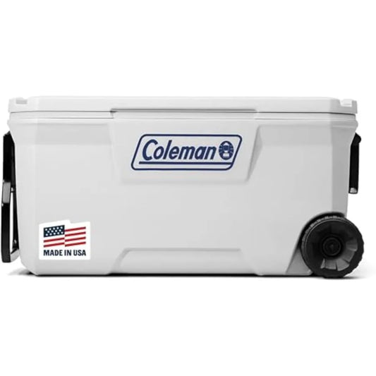 Marine Cooler with Fully Insulated UV Guard Lid Keeps Ice for 3+ Days Great for Boating Fishing 52qt/100qt.