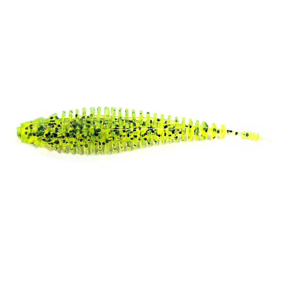 B&U 6pcs 8.9cm Swimming Worm Bait.