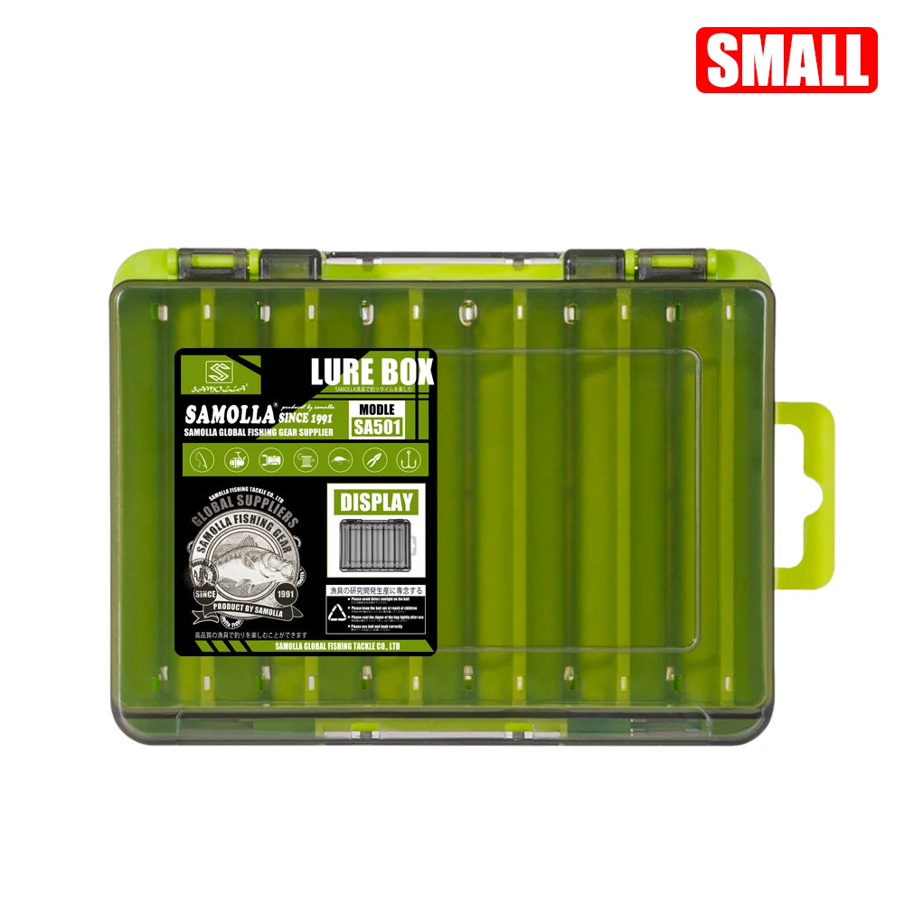 SAMOLLA Double-Sided Compact Tackle Box.