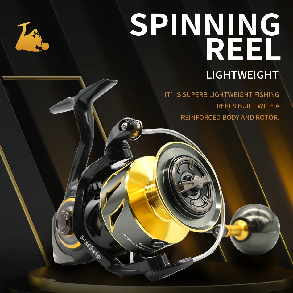 ROOBLINOS Spinning Reel Ultralight  Saltwater Reel 9+1 BB.