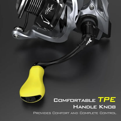 High Performance Spinning Reel with Carbon Rotor and Aluminum Body for Precision Fishing Applications 6.2:1 Gear Ratio.