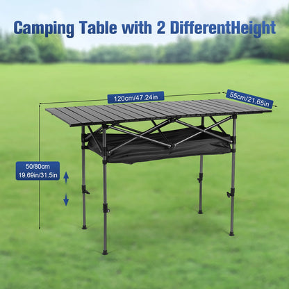 Outdoor Lightweight Folding Camping Table.