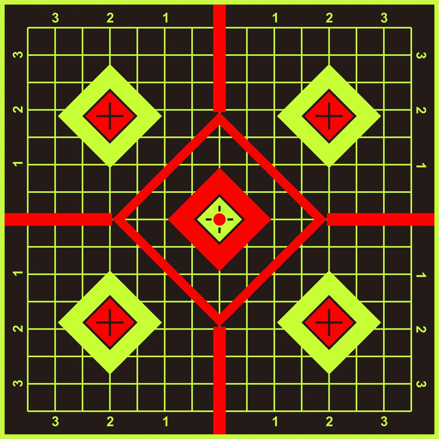 JOAXOR Splatter Adhesive Target Stickers With Yellow Effect Square 12x12 Inch.
