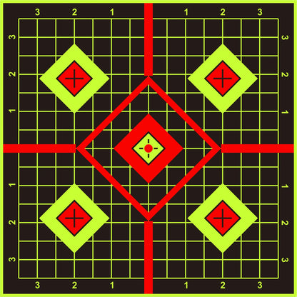 JOAXOR Splatter Adhesive Target Stickers With Yellow Effect Square 12x12 Inch.