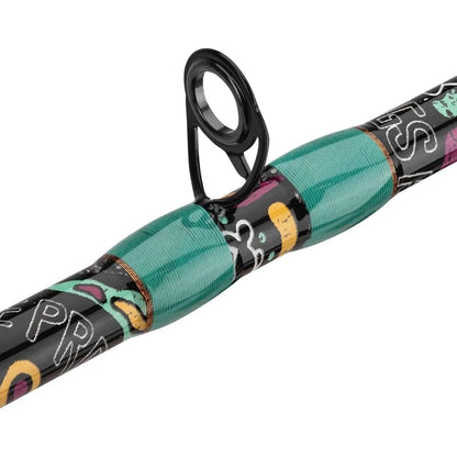 Krazy 3 Baitcast Combo with 7' 1pc Medium Heavy IM7 Graphite Rod and Cork Handle Foregrip.