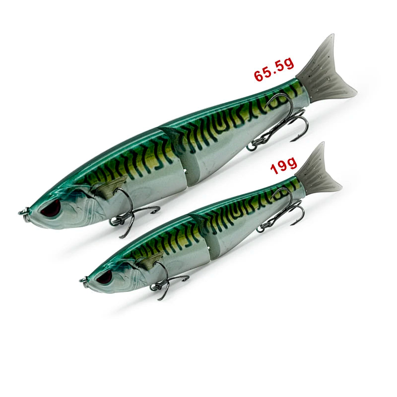 65.5g/19g Two Sizes of Bionic Multi-Section Lure.