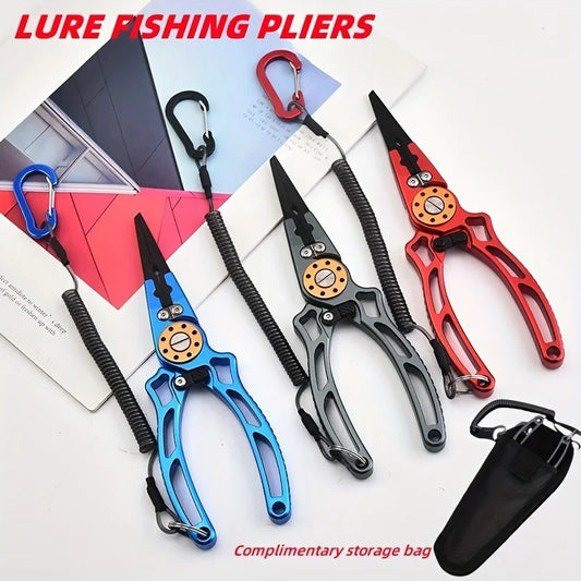 Aluminum Wire Pliers Multi-functional Fishing Pliers Outdoor Fishing Tools and Line Cutting Pliers.