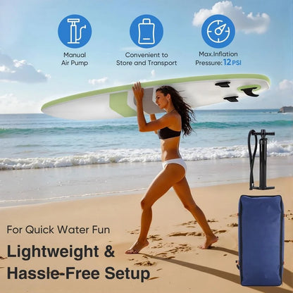 Inflatable Stand Up Paddle Board with Premium SUP Paddle board Accessories.