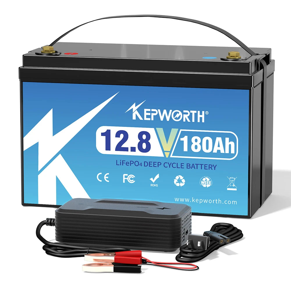 LiFePO4 Battery Pack With Upgraded BMS Lithium Power for Golf Cart, RV Campers, Off-Road and fishing,