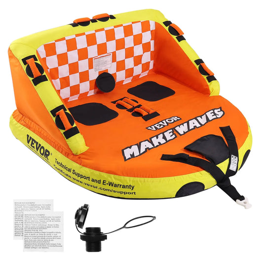 Inflatable Towable Tube For Boating, 1-2 Riders.