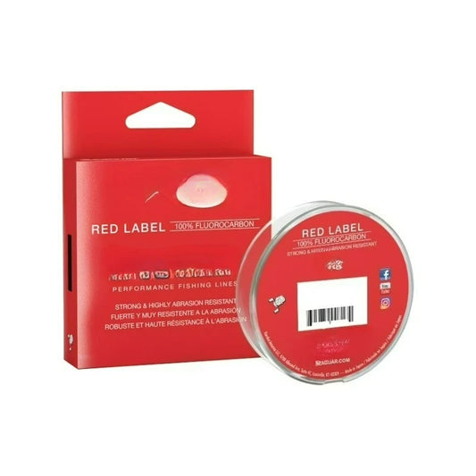 Red Label 100% Fluorocarbon Fishing Line 8lbs, 200yds.