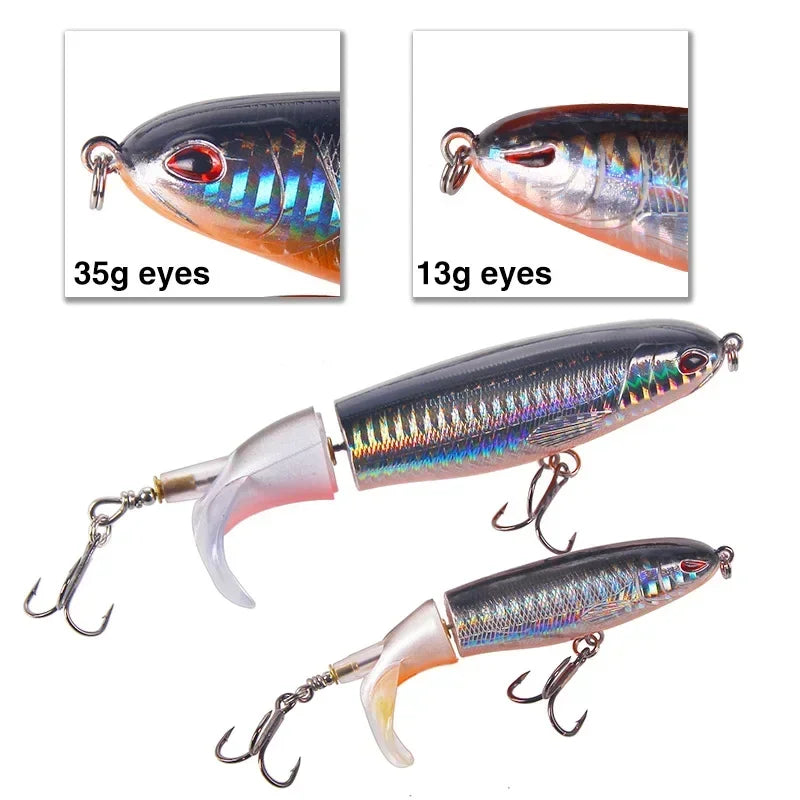 EASYFISH 13g 15g 35g Popper Propeller Topwater Fishing Lure.