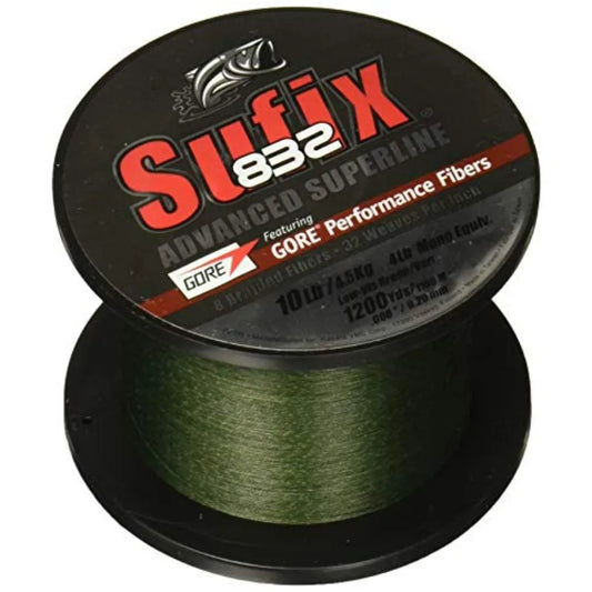 Sufix 832 Braid Line 1200 Yards.