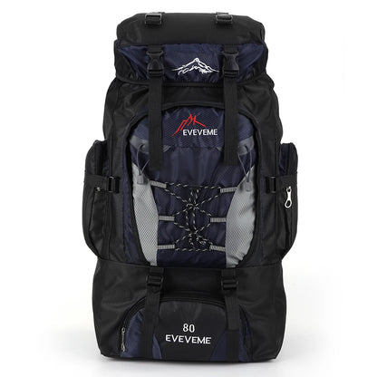 80L Waterproof Hiking Camping Backpack.