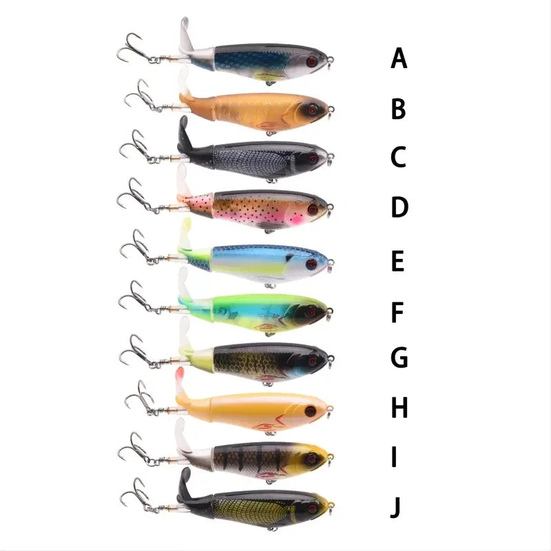 Fishing Lures Whopper Plopper With Floating Rotating Tail.