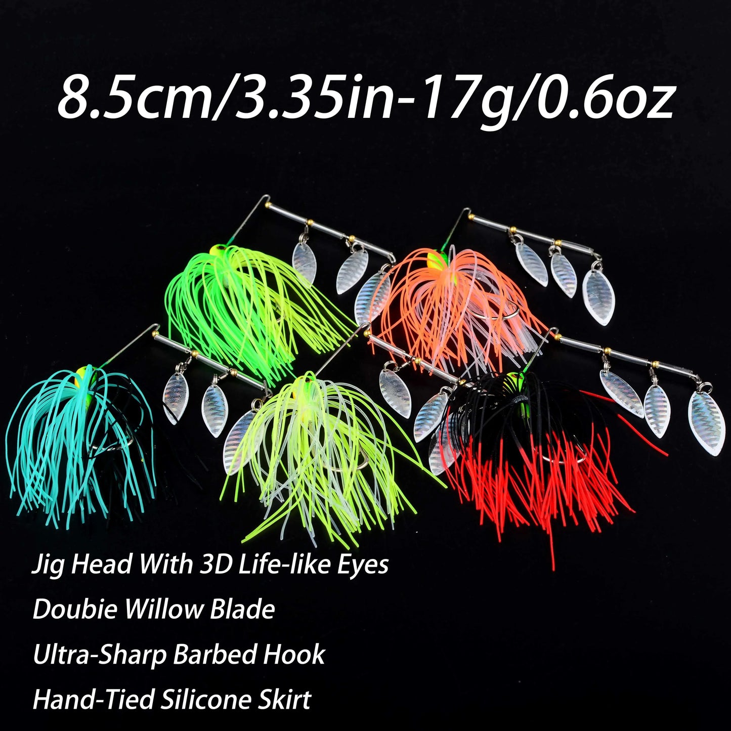 5Pcs spinner bait.