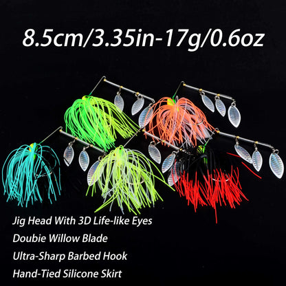 5Pcs spinner bait.