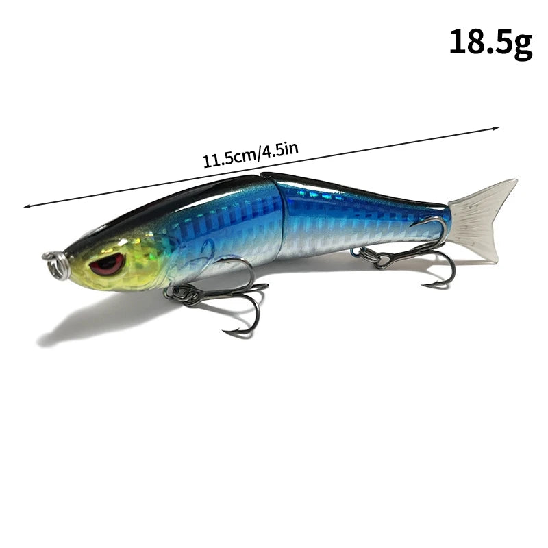 Swimbaits Balam Glide Bait Fishing Lure 4-segment Jointed Fishing Hard Bait.