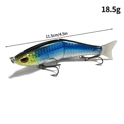 Swimbaits Balam Glide Bait Fishing Lure 4-segment Jointed Fishing Hard Bait.