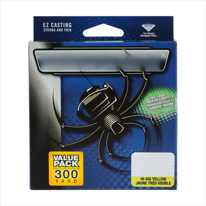 Fishing Line, Hi-Vis Yellow, 10 lb Test Strength, 300 yd