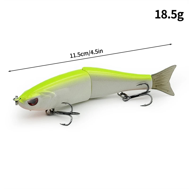 Swimbaits Balam Glide Bait Fishing Lure 4-segment Jointed Fishing Hard Bait.