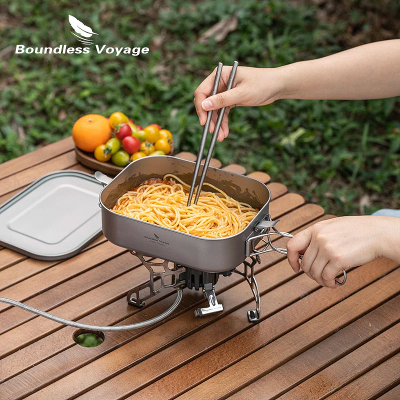 Boundless Voyage Titanium  leak proof container with Lid & Handle.