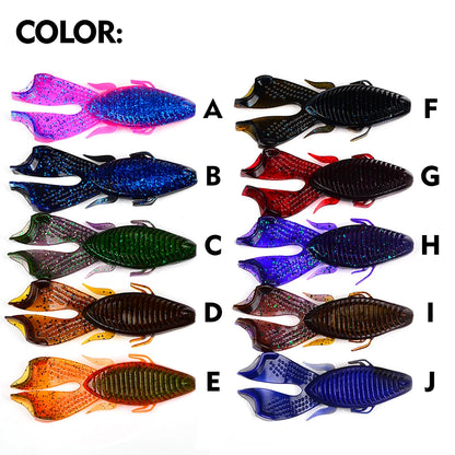 Sunlure Soft Plastic Fishing Frog Lure 5PCS.